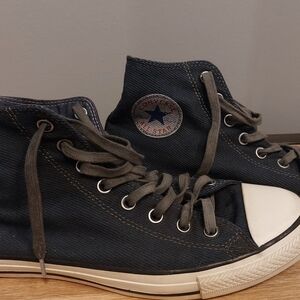 CTAS Blue Denim High Top Converse size 10.5 Womens /8.5 Mens